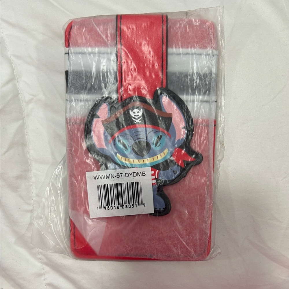 Stitch Buckle-down Pirate Wallet/Card Holder. NWT in packaging.